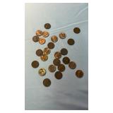 25 WHEAT PENNIES