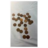 25 WHEAT PENNIES