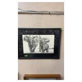 SIGNED & NUMBERED PRINT ELEPHANTS BY N. LOUVER