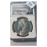 1881-S BRILLANT UNCIRC MORGAN SILVER DOLLAR