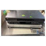 JVC VHS PLAYER & SONY DVD/VHS PLAYER