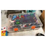 TOTE OF NAIL POLISH, JEWELRY TREE & JEWELRY CASE