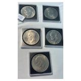 5 EISENHOWER DOLLARS