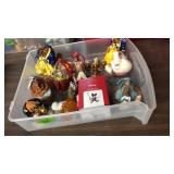 TRAY OF DISNEY CHRISTMAS ORNAMENTS-BEAUTY & THE