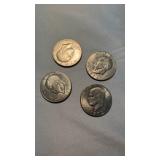 4 EISENHOWER DOLLARS