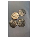 4 EISENHOWER DOLLARS