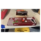 GUN CLEANING KIT & MISC BRASS
