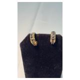 .925 SILVER EARRINGS *GOLD TONE COLOR
