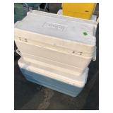 2 COOLERS (BLUE & WHITE)