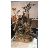 DRIFTWOOD SCULPTURE W/ LIGHTS, 48' TALL