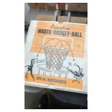 WASTE-BASKET-BALL & GROUP OF COMIC BOOKS