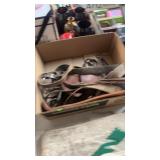 HORSE TACK, QUIRT & CANVAS SADDLE BAGS