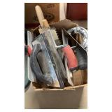 BX OF TILE TROWELS & DRYWALL KNIFE