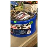 HEATED PET DISH, TEATHER LINES