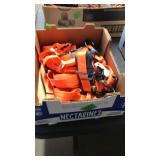 GROUP OF ORANGE RATCHET STRAPS