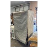 2 METAL SHELVES W/ COVER