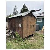 OFFSITE SALE, WOOD STORAGE SHED, CAN BE VIEWED AT