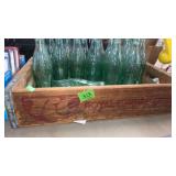 RC COLA WOOD FLAT & 15 COCA COLA BOTTLES