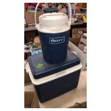 COOLER JUG & BLUE COOLER