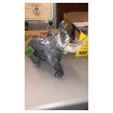 CARVED GRANITE ELEPHANT