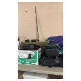 PHOTO ALBUMS, FISHING POLES, RUBBER BOOTS & MISC