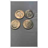 4 EISENHOWER DOLLARS