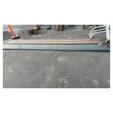 3 SHEETS OF BROWN METAL ROOFING