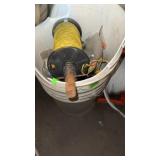 GROUP OF ELECTRICAL FENCE ITEMS INCLUDES CHARGER