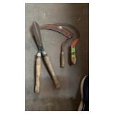 HEDGE TRIMMERS & HAND SICKLE