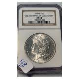 1882-S MORGAN SILVER DOLLAR MS64 GRADE