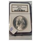 1884-O MORGAN SILVER DOLLAR MS63 GRADE