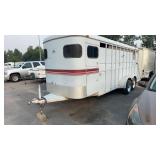 1990 LOGAN WESTERNER 4 HORSE TRAILER