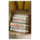 7 TUBES OF WHITE ELASTIC SEALANT