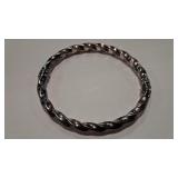 925 MILOR HINGED TWISTED CUFF BRACELET