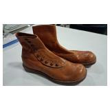 MOTHER GOOSE VTG BUTTON UP LEATHER KIDS BOOTS