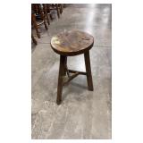 RUSTIC WOOD STOOL