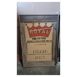 FRAMED BURLAP BAG