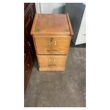 2 DRAWER HON & WOOD  FILING CABINET W/ KEY