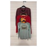 3 - DOUBLE D RANCH  LONG SLEEVE SHIRTS SZ S