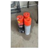 3 CANS OF MARKER ORANGE SPRAY PAINT