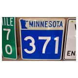 MINNESOTA 371 METAL SIGN