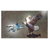 KILLER WHALE/BALD EAGLE METAL ART