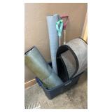 ROOFING SHOVELS AND ASSORTED ROOFING MATERIAL