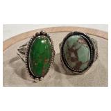 2 - 925 SOUTHWEST STYLE RINGS