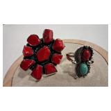 2 - 925 SOUTHWEST STYLE RINGS