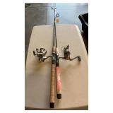 TWO SPIN RODS W/ REELS