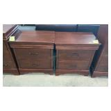 2 - 2 DRAWER SIDE TABLES