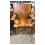 LIVE EDGE SLAB / LOG CHAIR