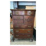 QUEEN ANNE STYL 6 DRAWER 1 CABINET CHEST OF DRAWER
