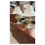 URN STYLE LAMP PAIR